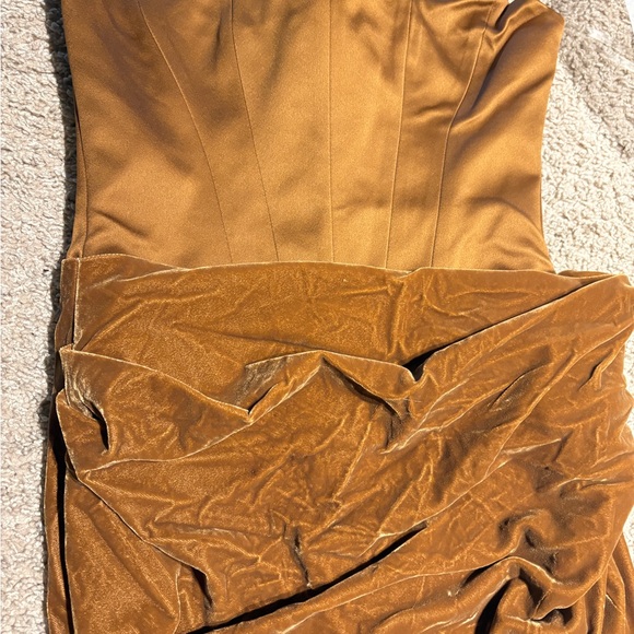 House of CB Brown Strapless Dress - Picture 7 of 8